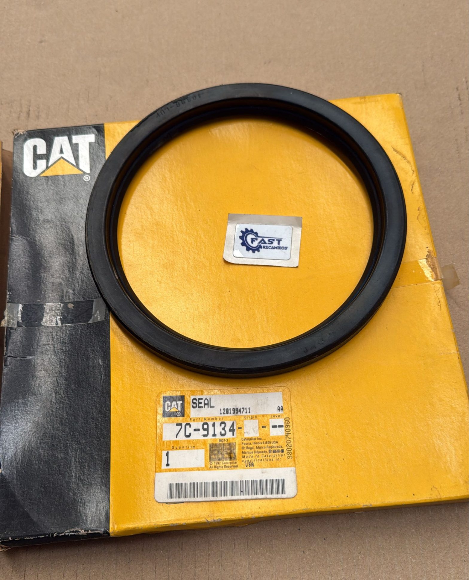 Caterpillar 7C-9134 136.5mm Inner Diameter Lip Seal - Fast Recambios